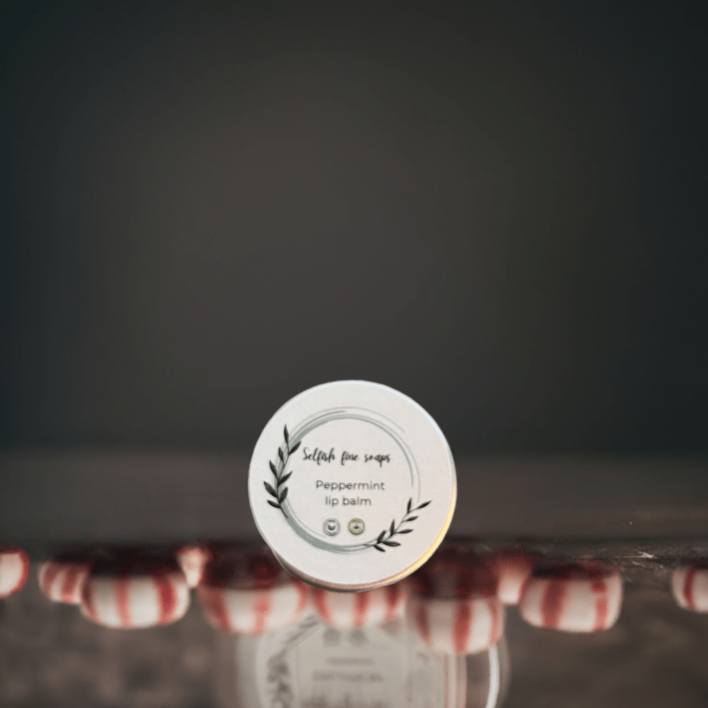 Peppermint lip balm - Selfish Fine Soaps
