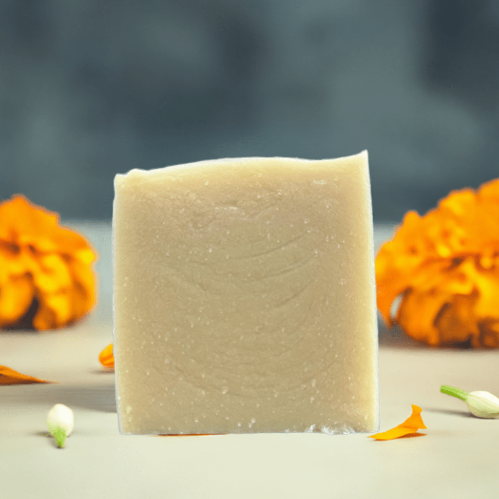 Jasmin sambac and marigold cold processed soap - Selfish Fine Soaps