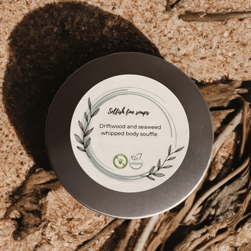Driftwood and seaweed whipped body souffle - Selfish Fine Soaps
