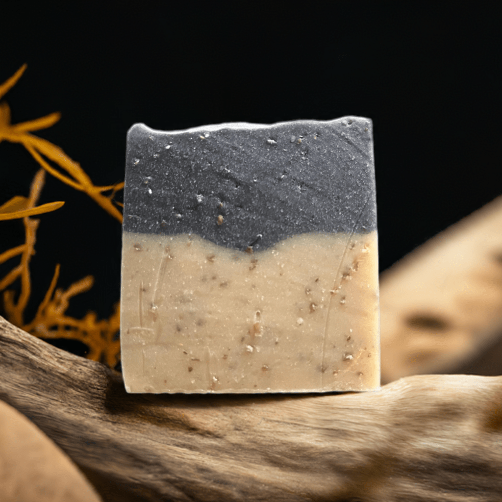 Driftwood and seaweed cold processed soap - Selfish Fine Soaps