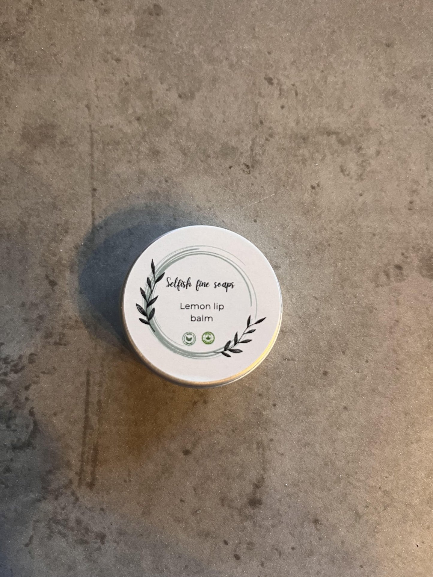 Lip balm selection pack. - Selfish Fine Soaps. This is a small tin of handmade lip balm. It is made from vegan friendly natural ingredients and enriched with lemon essential oil. It is hydrating and nourishing for your lips.