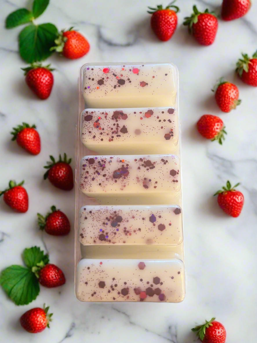 Strawberry soy wax melts - Selfish Fine Soaps