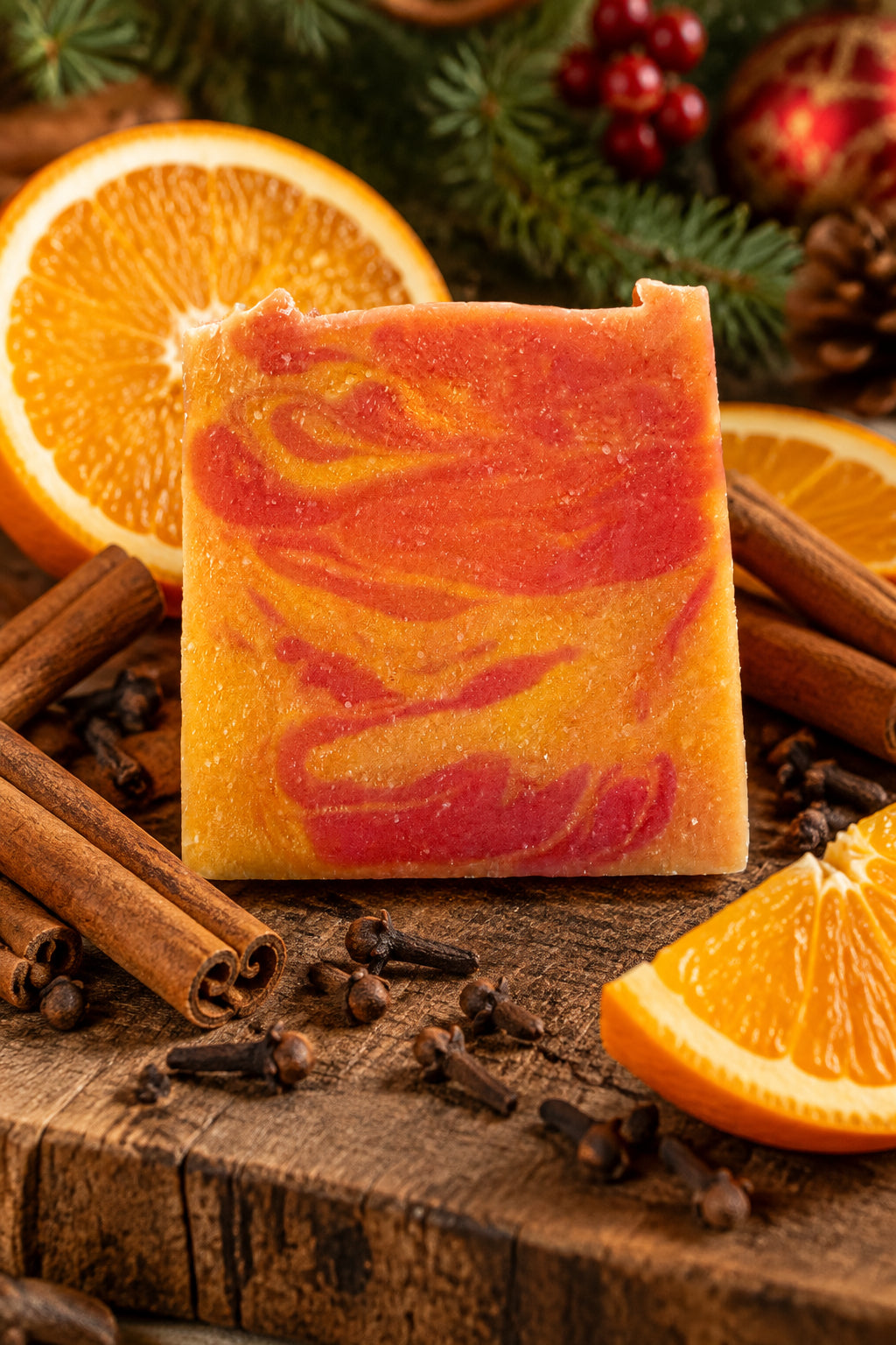 Christmas spice cold processed soap