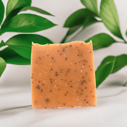 Orange, Amber and poppy seed cold processed soap - Selfish Fine Soaps