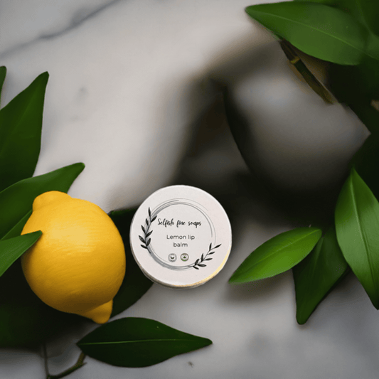 Lemon lip balm - Selfish Fine Soaps