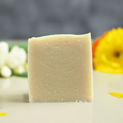 Jasmin sambac and marigold cold processed soap - Selfish Fine Soaps