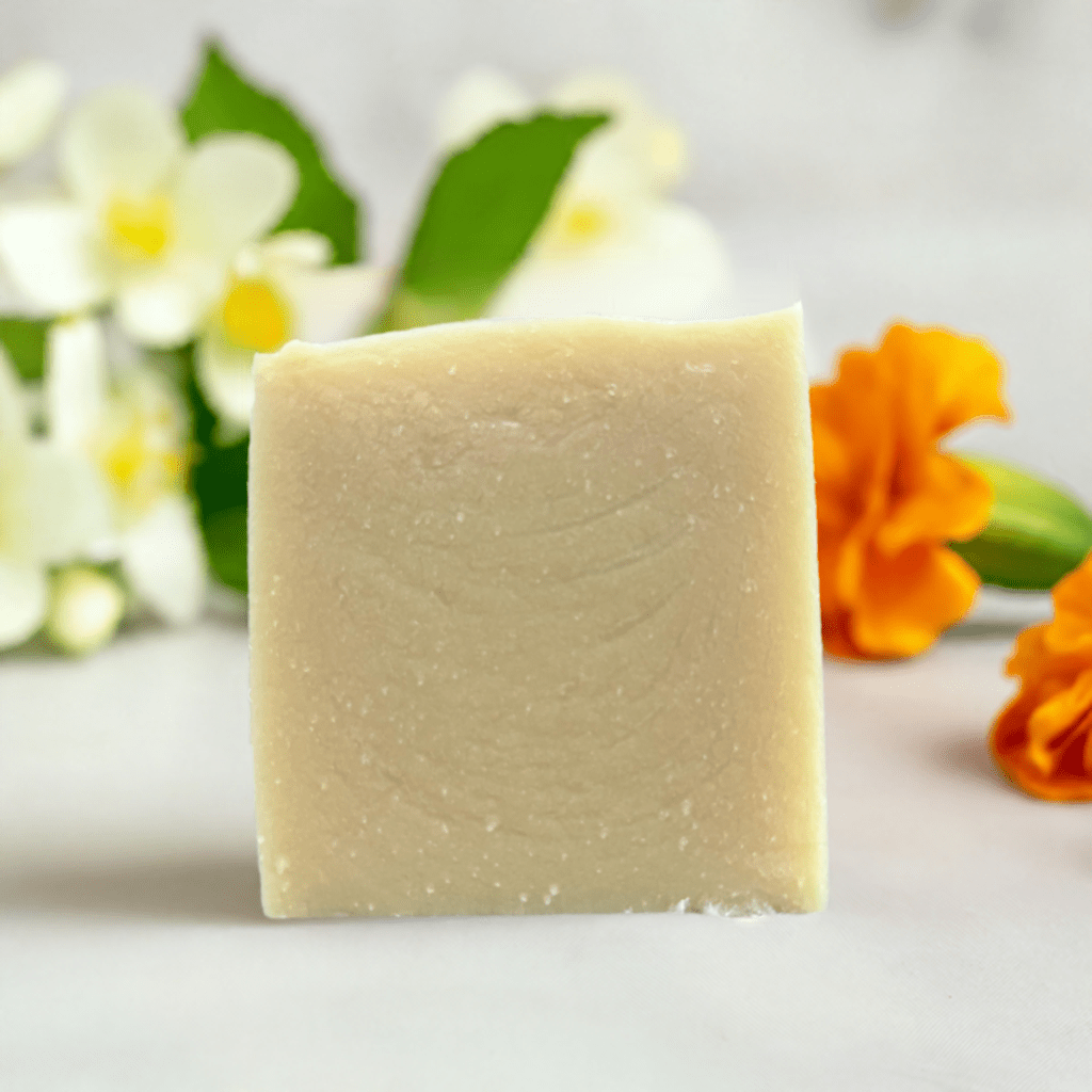 Jasmin sambac and marigold cold processed soap - Selfish Fine Soaps