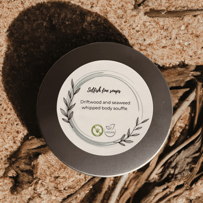 Driftwood and seaweed whipped body souffle - Selfish Fine Soaps