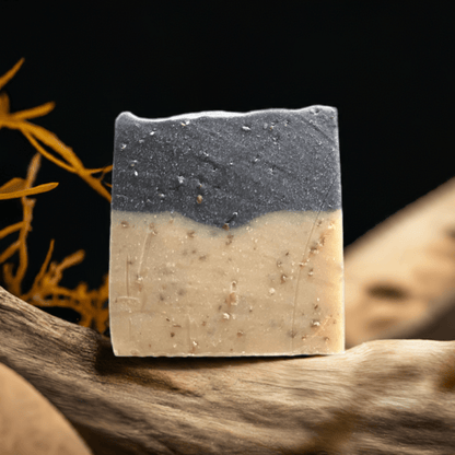 Driftwood and seaweed cold processed soap - Selfish Fine Soaps