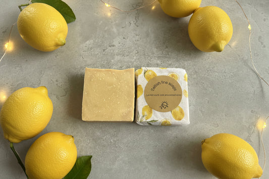 Lemon curd cold processed soap