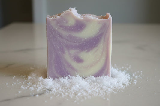 Snow pixie cold processed soap